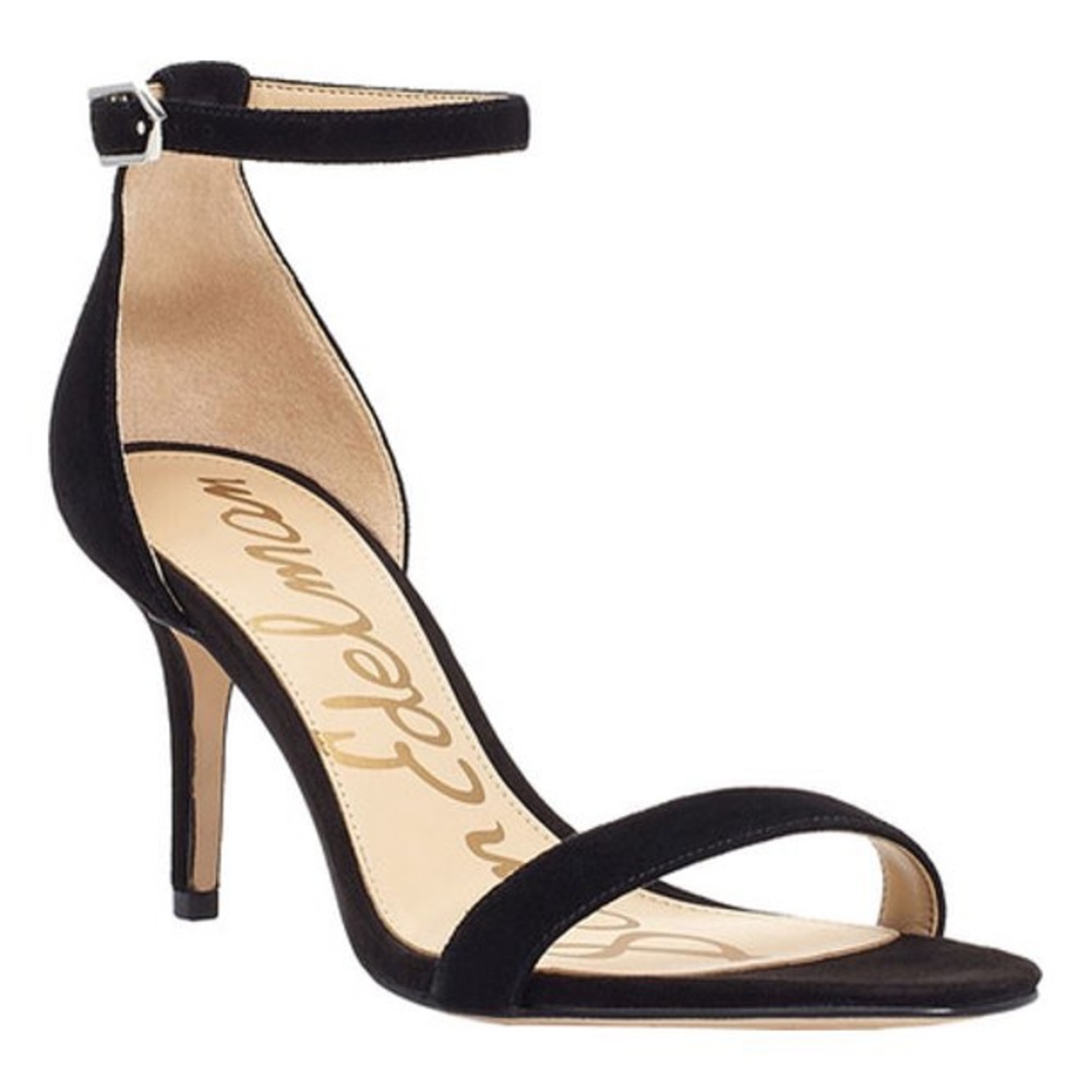 Sam Edelman Black Patti Strappy Heels